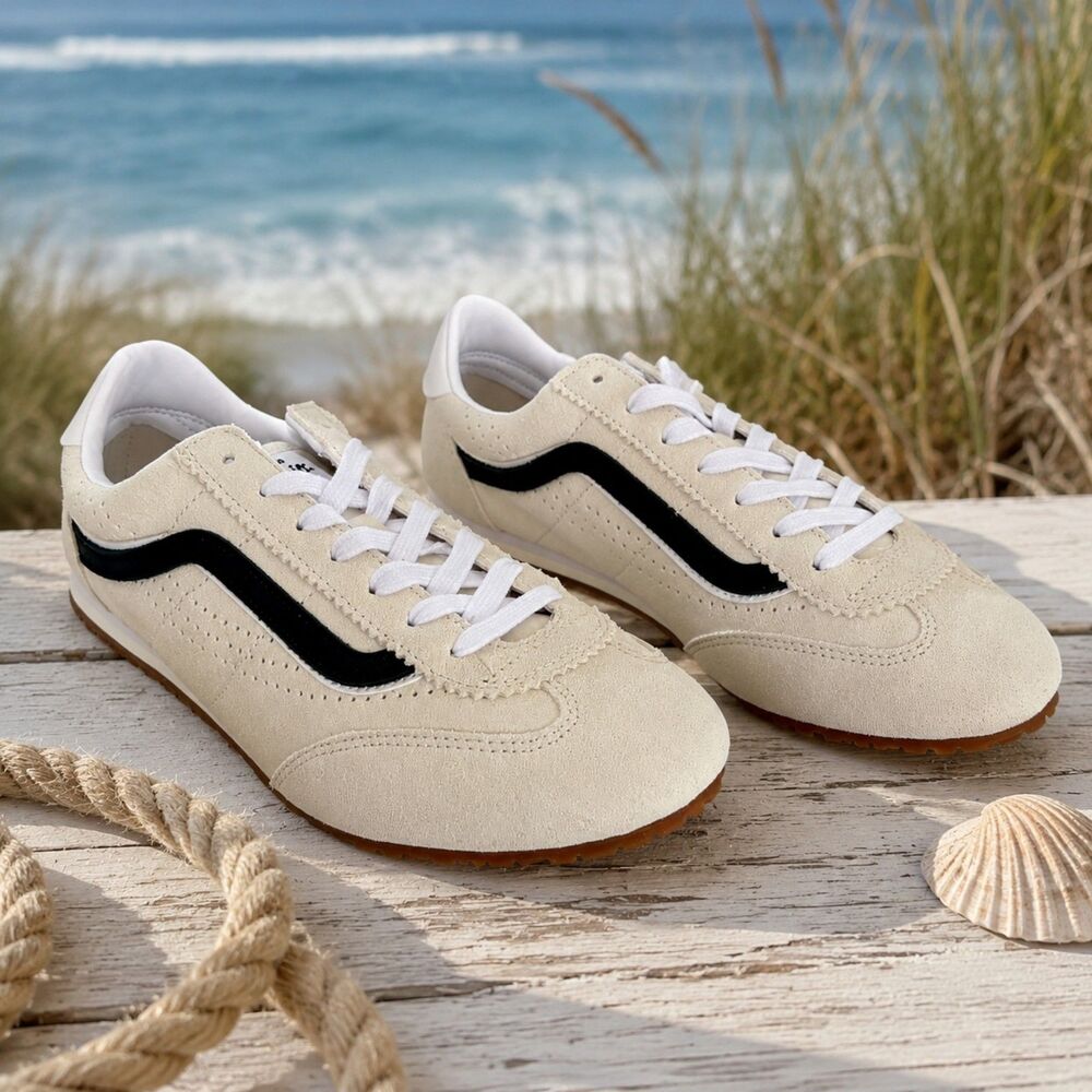 NWOB Vans Super Lowpro Marshmallow Suede Sneakers Men’s 10.5 Women’s 12